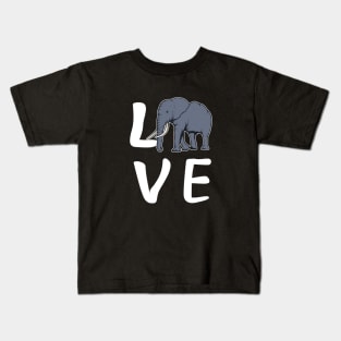 Elephant - Love Elephant Kids T-Shirt